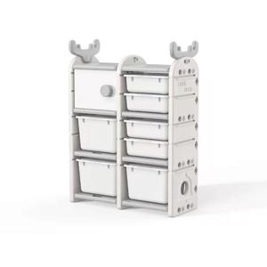 고품질 사슴 모양 어린이 가구 플라스틱 어린이 장난감 수납장 어린이 캐비닛 장난감 책장