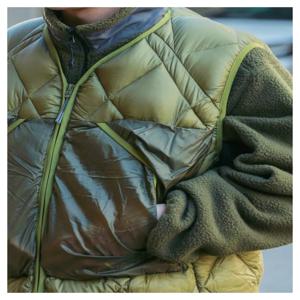 로아 하이킹 경량 다운 베스트 아웃도어 방수 데크다운 베스트 젊은 감각 스타일 V넥 가을 시즌 패션