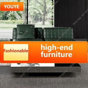 이탈리아 미니멀리스트 스테인리스 스틸 미러 커피 테이블 거실 포스트모던 모델 하우스 디자이너 홈 라이트 럭셔리