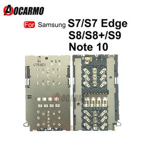 삼성 갤럭시 S7 S7edge S8 S8 + S9 참고 10 카드 홀더 교체 부품에 대한 SIM 카드 리더 커넥터