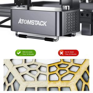 ATOMSTACK F60 공기 보조 세트, A6 Pro X6 Pro A12 Pro X12 Pro A24 Pro X24 Pro A20 A30 A40 A70 X70 Pro용 듀얼 펌프, 분당 10-60 L