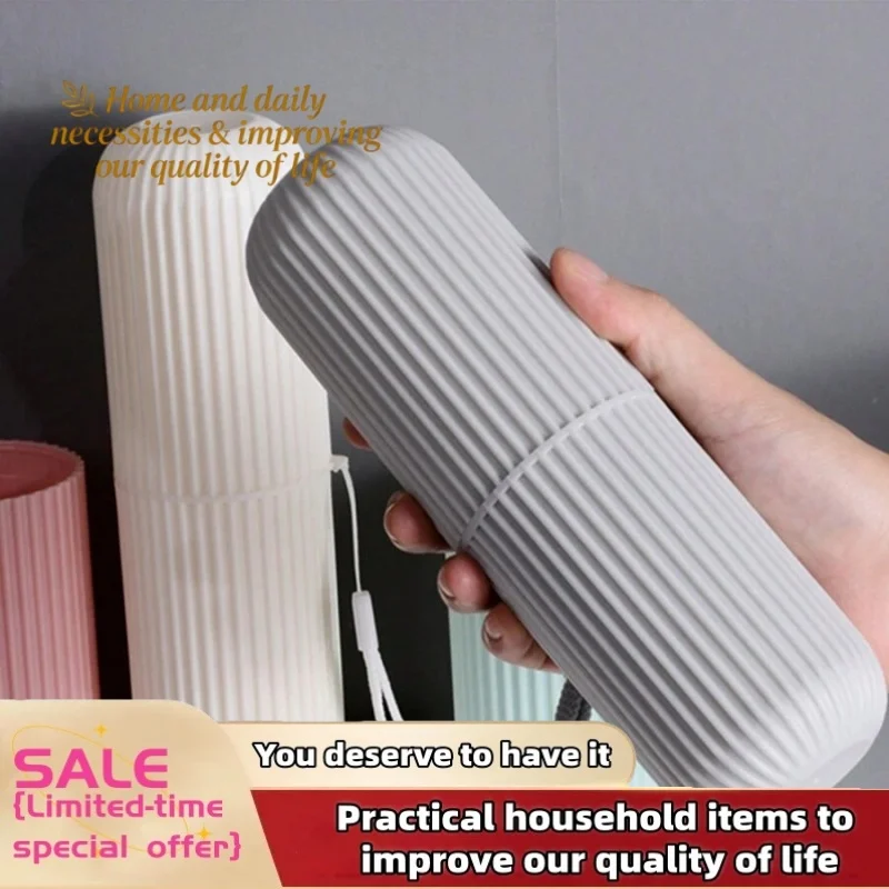 1/4개 여행 캠핑 수납 박스 정리함 여행용 세면도구 수납컵 새로운 창의적인 칫솔 보호 홀더 컵 케이스