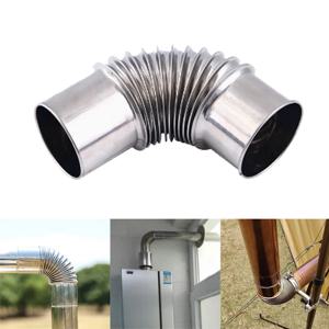 야외 캠핑용 굴뚝 라이너, 스테인레스 스틸, 90 도 엘보 굴뚝 라이너, 90 도 벤드, 멀티 플루 스토브 파이프, 목재 스토브 굴뚝, 50mm, 60mm, 70mm