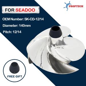 교체된 솔라 12/14 핏 Seadoo 제트 스키 임펠러, 스파크 에이스 900, 스파크 에이스, 900 호, 스파크 Trixx, 140mm, 3 블레이드