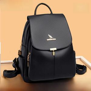 여성용 정품 가죽 백팩 대용량 여행용 부드러운 가죽 탑 레이어 소가죽 엄마 가방 캐주얼 심플 스타일 더블 숄더백