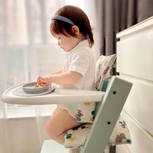 어린이 식탁 의자 액세서리, 좌석 쿠션, 높은 발 의자 쿠션, 아기 순면 미끄럼 방지 높은 발판 쿠션