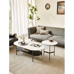 주문 현대 거실 가구 둥근 커피용 탁자, 거실 Apar에 적당한 쟁반 작은 측 테이블을 가진 커피용 탁자