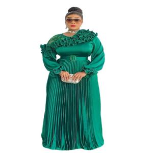 플러스 사이즈 아프리카 파티 드레스 여성용 2026 신상 패션 다시키 안카라 웨딩 이브닝 가운 우아한 터키 무슬림 맥시 드레스