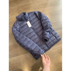 초경량 남성용 다운 코튼 재킷 스탠드 칼라 보온 태그리스 라벨 실크 코튼 충전 슬림 핏 숏 스타일 레귤러 두께