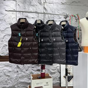 90 덕다운 푸피 웜 커플 스타일 스탠드 칼라 패셔너블한 올매치 남녀공용 퀼팅 조끼 트렌디한 겨울 아우터웨어