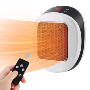 600W 가정용 전기 히터 겨울 바디 워머 휴대용 벽면 플러그 공간 히터 리모컨 포함 사무실용 빠른 가열 미니 히터