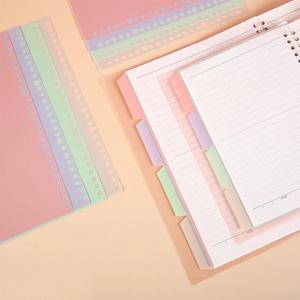 A5 A4 파일 종이 분리기 루즈 리프 인덱스 페이지 분리기 4개/세트