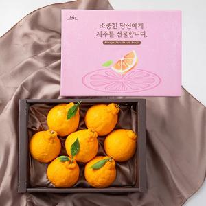 [더조은] 제주직송 한라봉 선물세트(실중량) 7과 내외 / 1.5kg