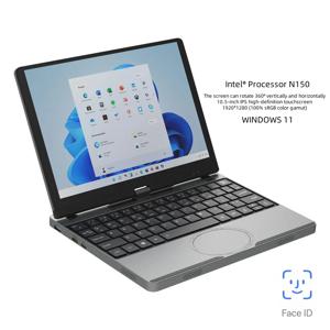 휴대용 미니 노트북 10.5인치 터치스크린 노트북 N150 32GB+128GB-1TB IPS 소형 노트북 휴대용 PC 마이크로 컴퓨터 윈도우 11
