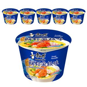 [공식수입인증정품] 캉스푸 선아어반맛 컵라면 중국식품 라면 101g, 6개