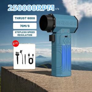 250000 RPM 강력한 먼지 떨이 700g 추력 미니 터보 제트 팬 70 메터/초 풍속 강력한 공기 송풍기 브러시리스 제설 공기 건조기