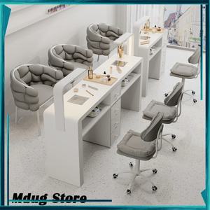 흰색 서랍 네일 테이블 스토리지 대형 컬렉터 디자이너 네일 테이블 스토리지 램프 Mesas De Manicurista 전문 가구