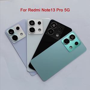 샤오미 레드미 노트 13 프로 5G용 A+++ 등판 배터리 커버 (카메라 렌즈 포함) 후면 하우징 케이스 교체 및 접착제