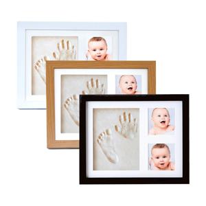 아기 손자국 및 발자국 사진 프레임 세트, 신생아 기념품 선물, 가정 장식 메모리 디스플레이