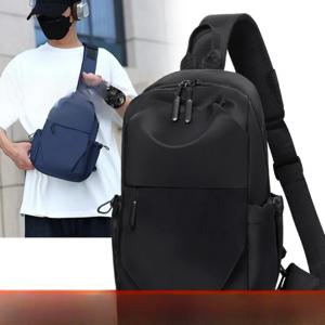남성용 스포츠 경량 방수 가슴 가방 (자전거 타기, 야외 활동, 휴대폰 크로스백, 학생용 숄더백)