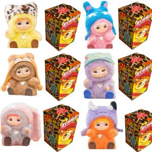 귀여운 와쿠쿠*플러시 인형 키체인 몬스터 박스 장난감 새로운 비닐 인형 카와이 백팩 펜던트 장식 케이스 선물 귀여운 와쿠쿠