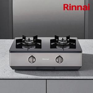 린나이 2구 가스레인지 골드실버 AA건전지