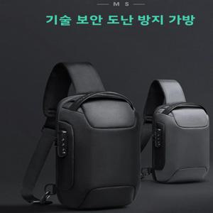 스포티 남성용 싱글 숄더백 비즈니스 여행용 도난 방지 잠금 캐주얼 크로스바디 소형 백팩 옥스포드 천 소재