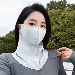UPF50 + 새로운 태양 보호 얼굴 마스크 통기성 모이스춰 라이징 선 스크린 마스크 봄 여름 패션 보호 UV 보호 여성