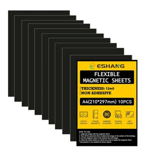 10/20개 A4/5R 유연한 단면 자석 시트 비접착 고무 자석 시트 절단 다이 보관용