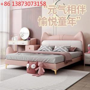 현대적인 어린이 침대 여자아이 공주 침대 만화 고양이 머리 창의적인 귀여운 동물 침대