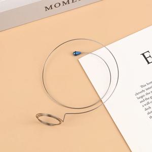 1Pc 스테인레스 스틸 와이어 눈 루페 안경 홀더 시계 수리 안티 돋보기 접안 렌즈 스틸 링 액세서리