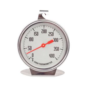 스테인리스 스틸 오븐 온도계 0-400 ° C형 대형 다이얼 - 베이킹, 바베큐, 요리, 고기, 음식 온도 측정을 위한 걸이형 또는 스탠드형