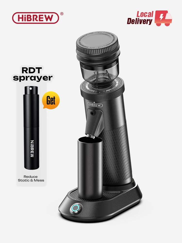 HiBREW 전기 커피 연마기 컴팩트, 휴대용 커피 콩 밀, 에스프레소 터키 커피용 주방, 원추형 버, G5, 48mm