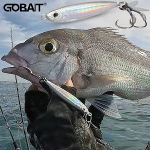 GOBAIT 금속 지그 루어 20g 30g 40g 스피너 스푼 3D 아이 컬러 레이저 스피닝 낚시 태클 블레이드 후크 Swimbait Pesca VIB 미끼