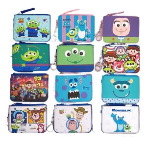 디즈니 가방 토이 스토리 코인 Pueses 버즈 카드 홀더 열쇠 고리 반지 외계인 귀여운 지갑 지퍼 클러치 백