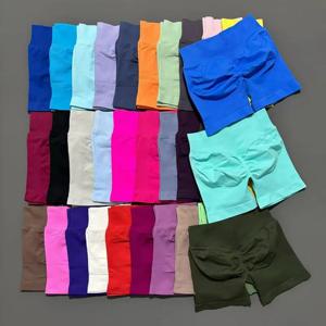 HISTELLO 임팩트 반바지 4.5 ''하이 웨이스트 여성 요가 운동 반바지 Seamless Leggings Stretch Fitness Sweatpants Gym Short