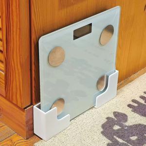 무타공 욕실 수납 선반 - 강력한 접착력의 벽걸이형 체중계 정리대, 체육관 및 가정용 내구성 플라스틱