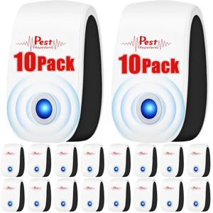 초음파 해충 퇴치 플러그인 - 모기, 쥐, 거미, 개미, 바퀴벌레를 위한 효과적인 실내 해충 방제 - 어린이 안전