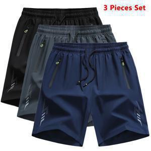 3피스 신상 러닝 반바지 남성용 체육관 스포츠 반바지 빠른 건조 운동 트레이닝 피트니스 조깅 반바지 남성용 여름 보드 반바지