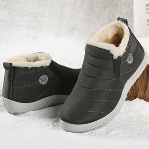 남성 부츠 남성용 따뜻한 겨울 신발 유지 발목 부츠 모피 신발 Botas Hombre 커플 스노우 부츠 겨울 캐주얼 신발 부티 남성