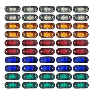 스카니아 트럭용 LED 사이드 마커 라이트, 트레일러, 캐러밴, 사이드 클리어런스 램프, LED 로리 그릴 라이트, 10 개, 24V 액세서리