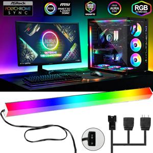 5V ARGB 3핀 헤더 아수스 아우라 게이밍 케이스 RGB PC 라이트 스트립 마그네틱 어드레서블 WS2812B LED 스트립 라이트 분위기 장식 램프