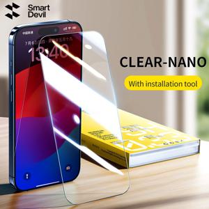 스마트디벌 2/3개입 스크린 보호 필름 HD (아이폰 17 Pro Max, 17 Air, 16 호환) 지문방지 강화유리 필름 (아이폰 16 Pro, 15 호환)