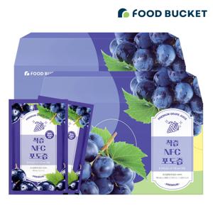 푸드버킷 물없이 갈아만든 국내산 NFC 착즙 포도즙 30포, 2박스