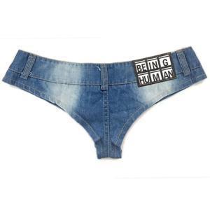 여성 비치 데님 끈 팬티 어린 소녀 섹시한 나이트 클럽 미니 짧은 청바지 숙녀 디스코 폴 댄스 핫팬츠 마이크로 미니 반바지