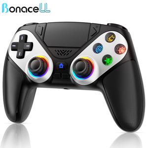 플레이스테이션 5/PS5/PS5 Pro/슬림/PC용 컨트롤러, 무선 게임패드 RGB 조이스틱 터보/마크로 프로그래밍 듀얼 진동 게임 컨트롤러