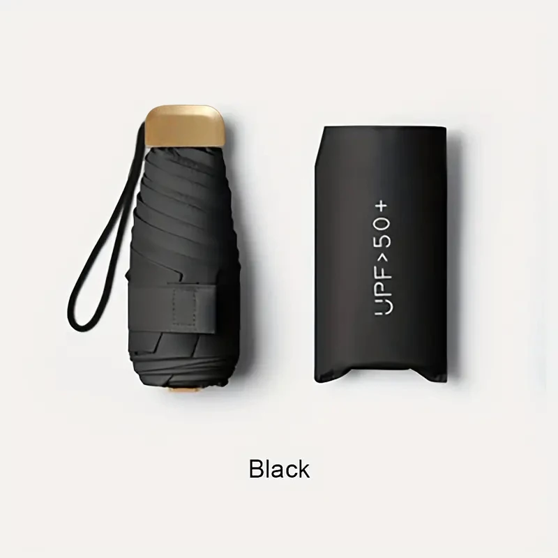 작은 접이식 우산 여성 선물 패션 남성 미니 선 파라솔 소녀용 자외선 차단 휴대용 포켓 여행용 우산