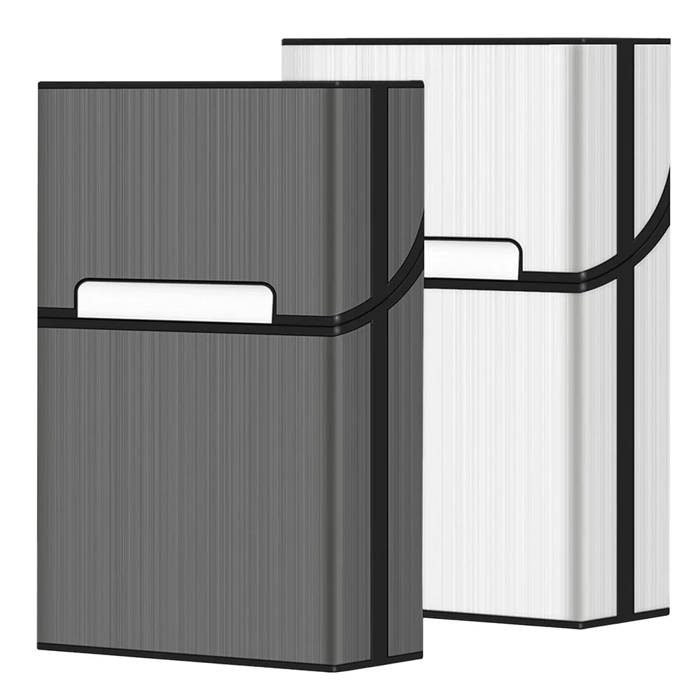 휴대용 담배 슬림 알루미늄 담배 케이스 시가 담배 홀더 상자 보관 용기 흡연 액세서리