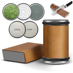 롤링 나이프 샤프너 양면 다이아몬드 샤프닝 스톤 15/20 °   주방 칼용 자기 각도 롤러 샤프닝