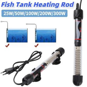 조절 가능한 수족관 히터 25W-300W 자동 항온 어항 가열봉 수중 온도 조절기